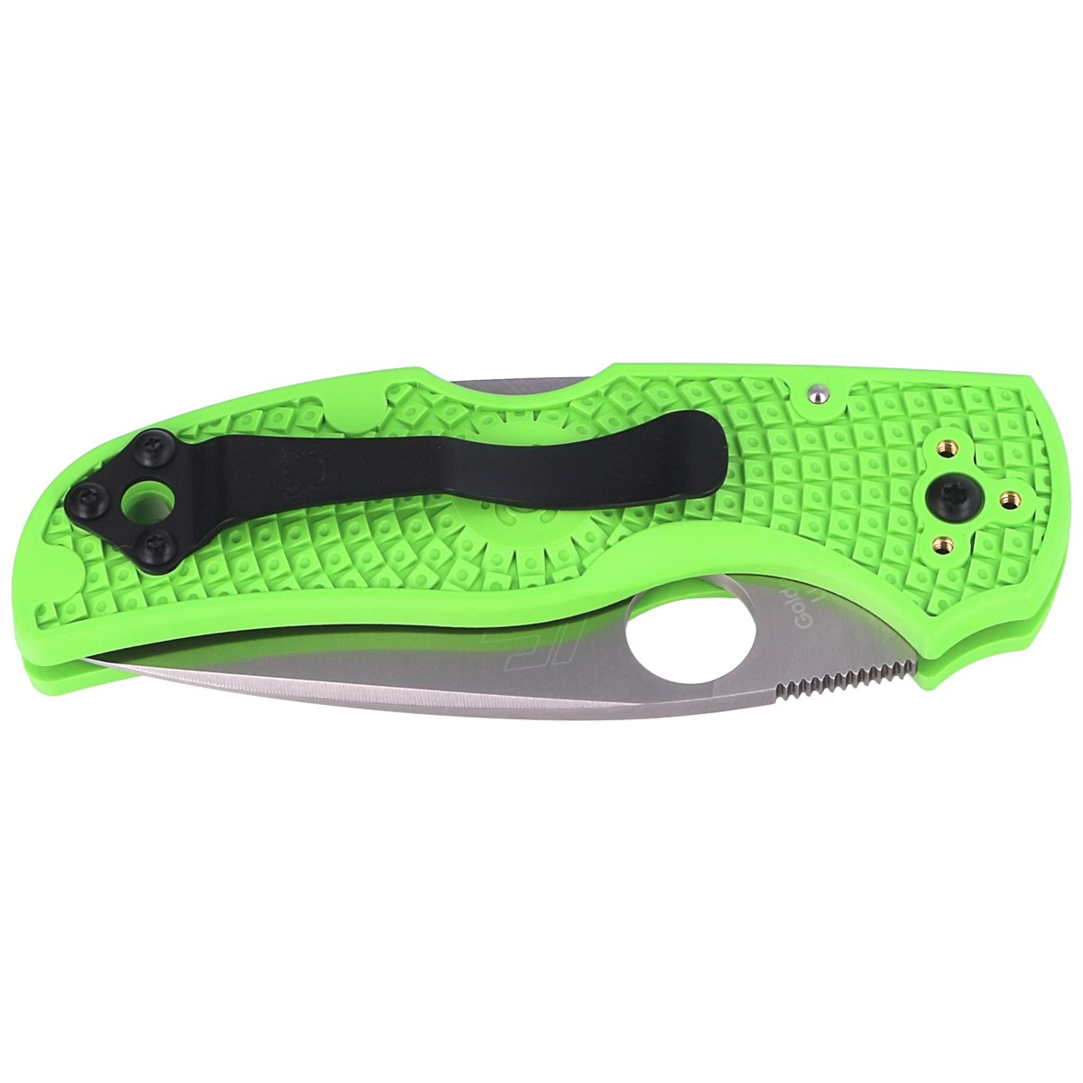 Nóż składany Spyderco Native 5 Salt FRN Green, LC200N Spyder (C41PGR5) 2 jpg