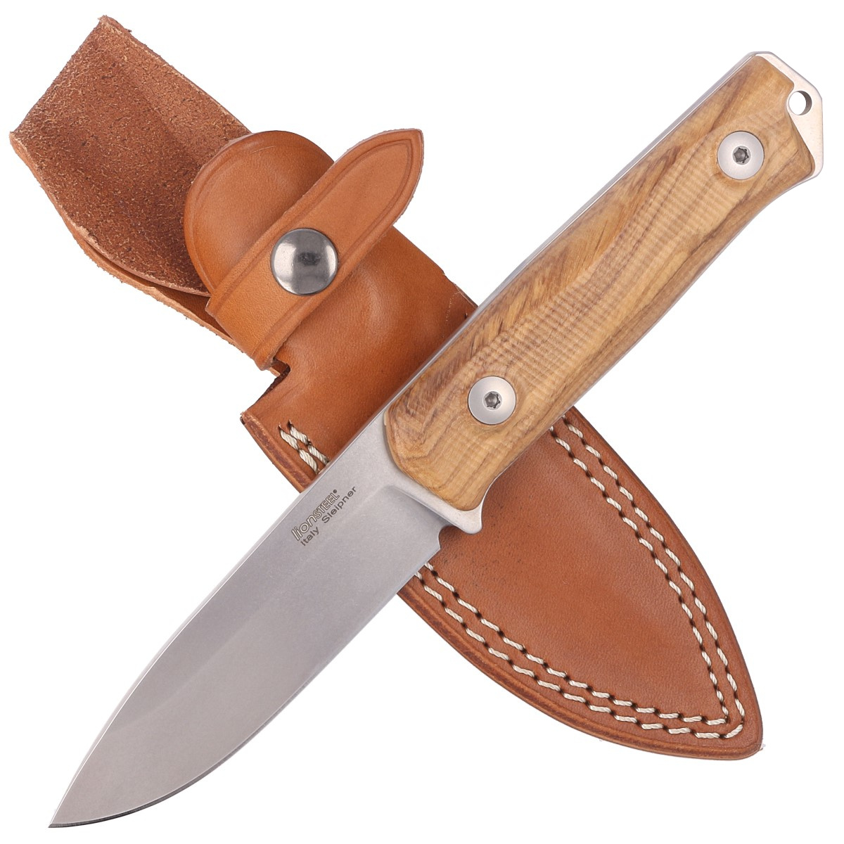 Nóż LionSTEEL B41 Olive Wood, Stonewashed Sleipner by Molletta (B41 UL) 2 jpg