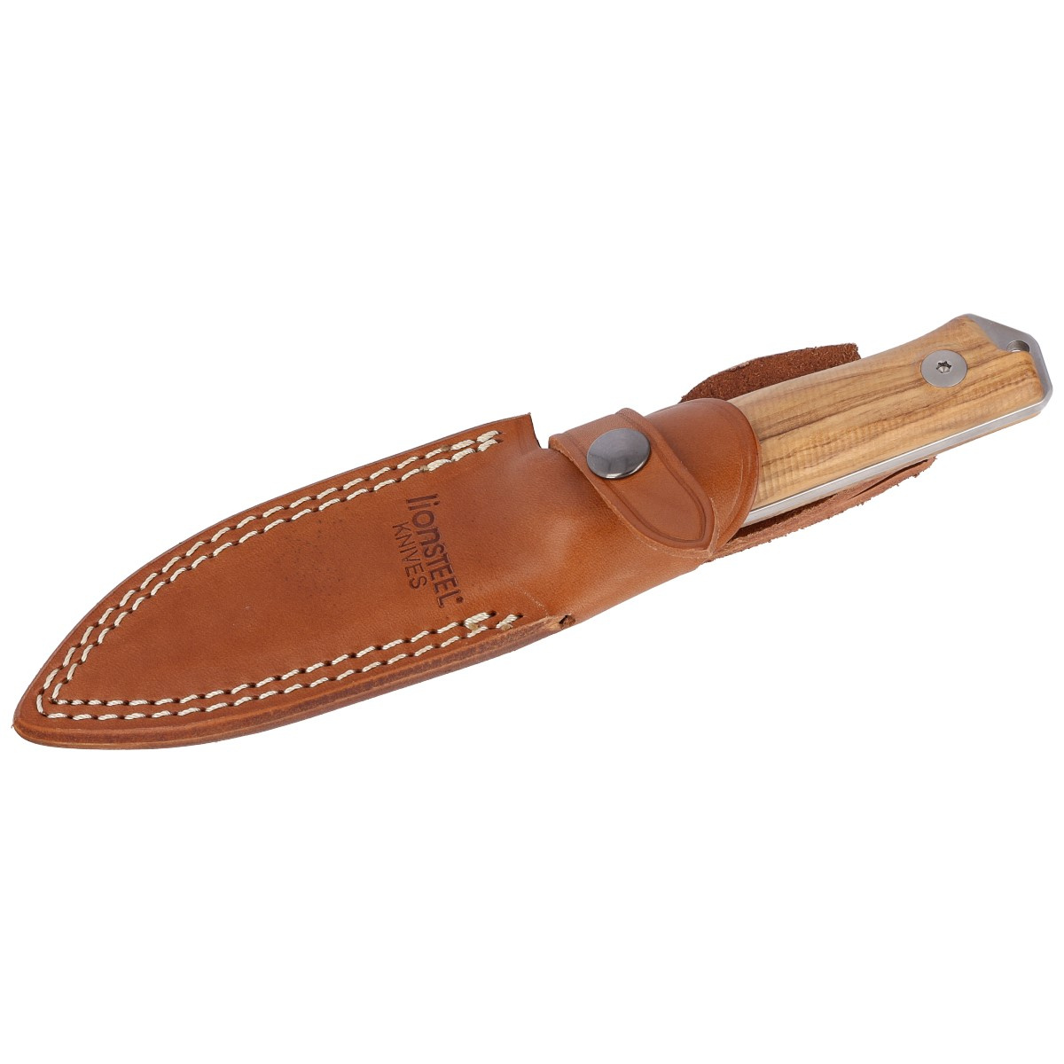 Nóż LionSTEEL B41 Olive Wood, Stonewashed Sleipner by Molletta (B41 UL) 3 jpg