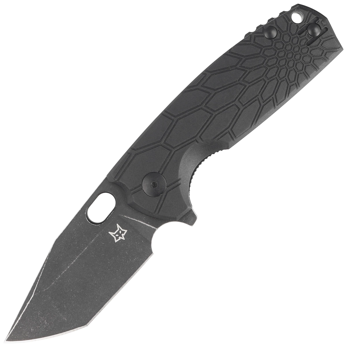 Nóż składany FOX Core Tanto Black FRN, Black Top Shield N690Co by Jesper Voxnæs (FX-612 BB) 1 webp