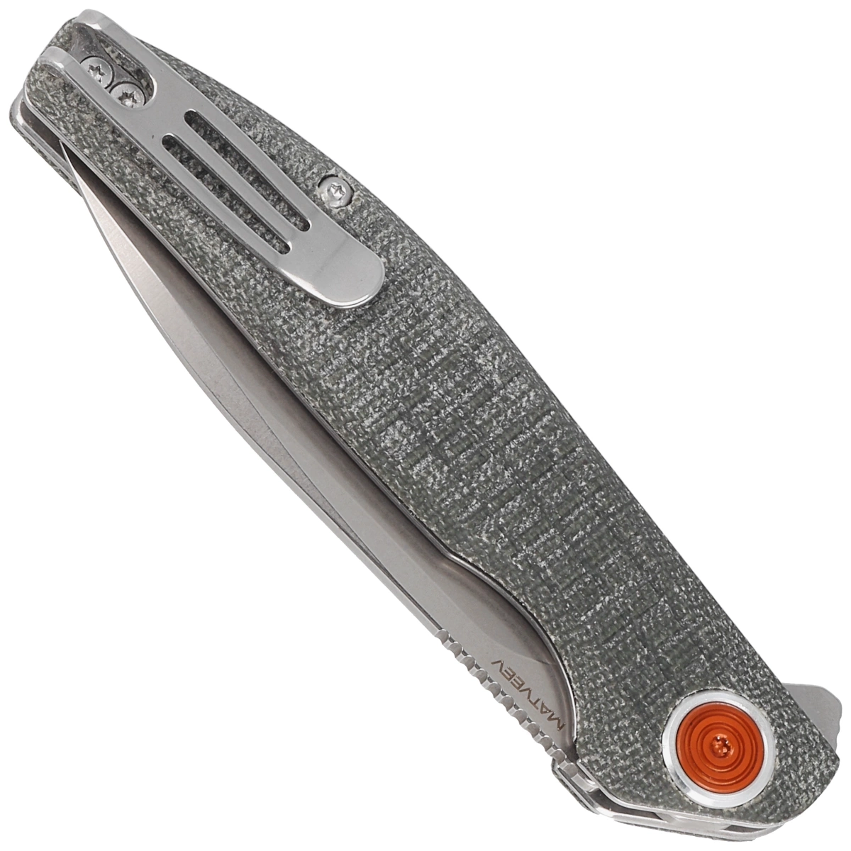 Nóż składany BlackFox Artia Green G10, Stone Washed D2 by Grigorii Matveev (BF-765 OD) 2 webp