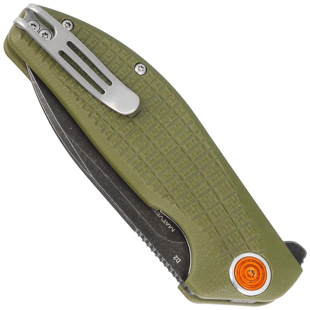 Nóż składany BlackFox Acutus OD Green G10, Black PTFE D2 by Grigorii Matveev (BF-764 OD) 2 webp