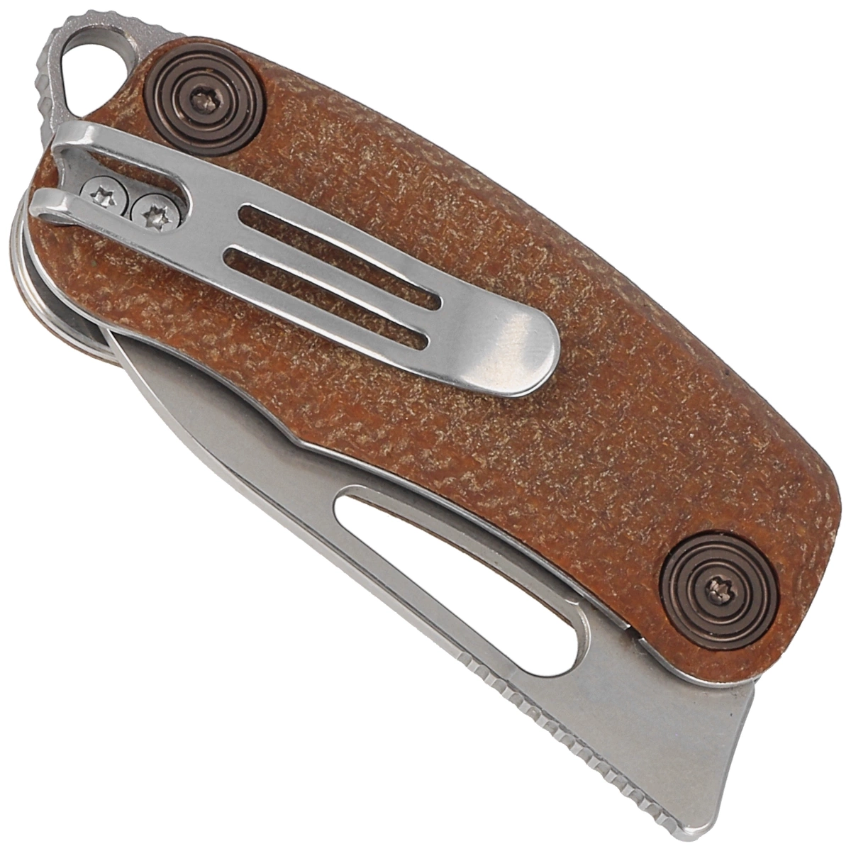 Nóż składany BlackFox Nix Brown Micarta, Acid Stone Washed D2 by Grigorii Matveev (BF-763) 2 webp