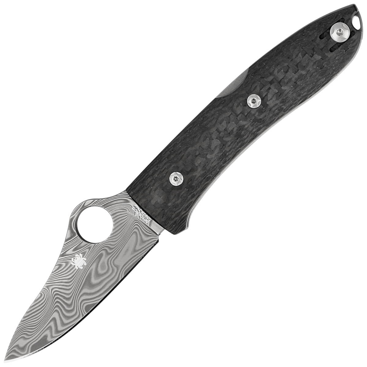 Nóż składany Spyderco SpyOpera Sprint Run Carbon Fiber, Damasteel Thor by Massimo Salice Sanna (C255CFPD) 1 jpg