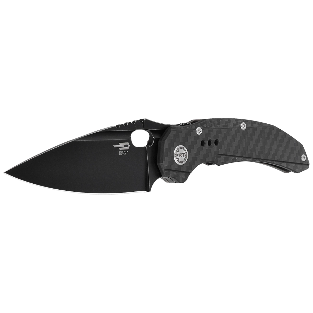 Nóż składany Bestech Exploit Black Titanium/CF, stal CPM S35VN 2 webp