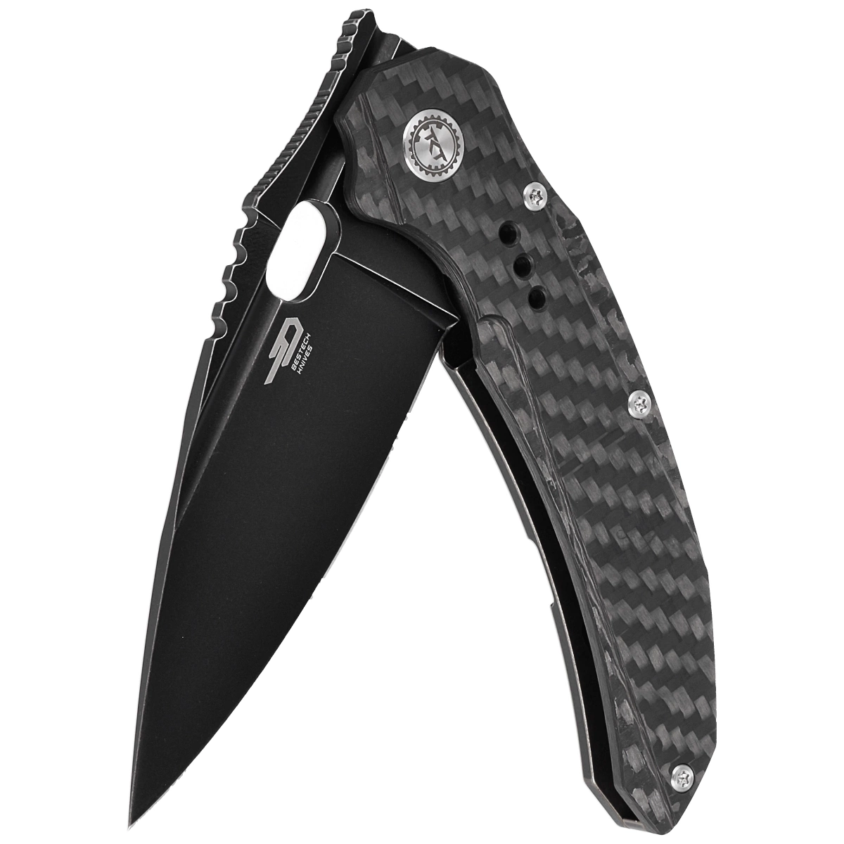 Nóż składany Bestech Exploit Black Titanium/CF, stal CPM S35VN 4 webp