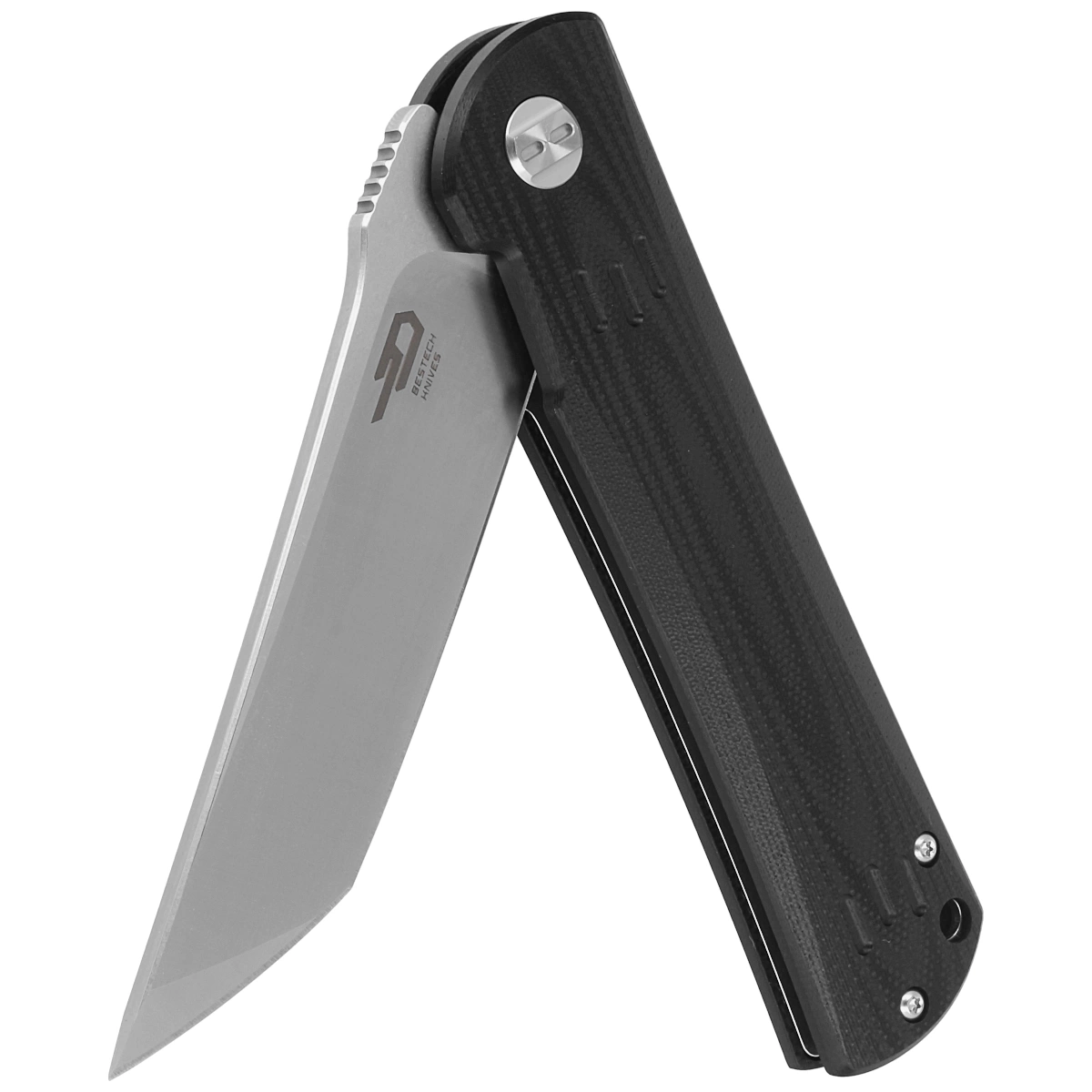 Nóż składany Bestech Kendo Black G10, Stonewashed / Satin D2 (BG06A-1) 3 webp