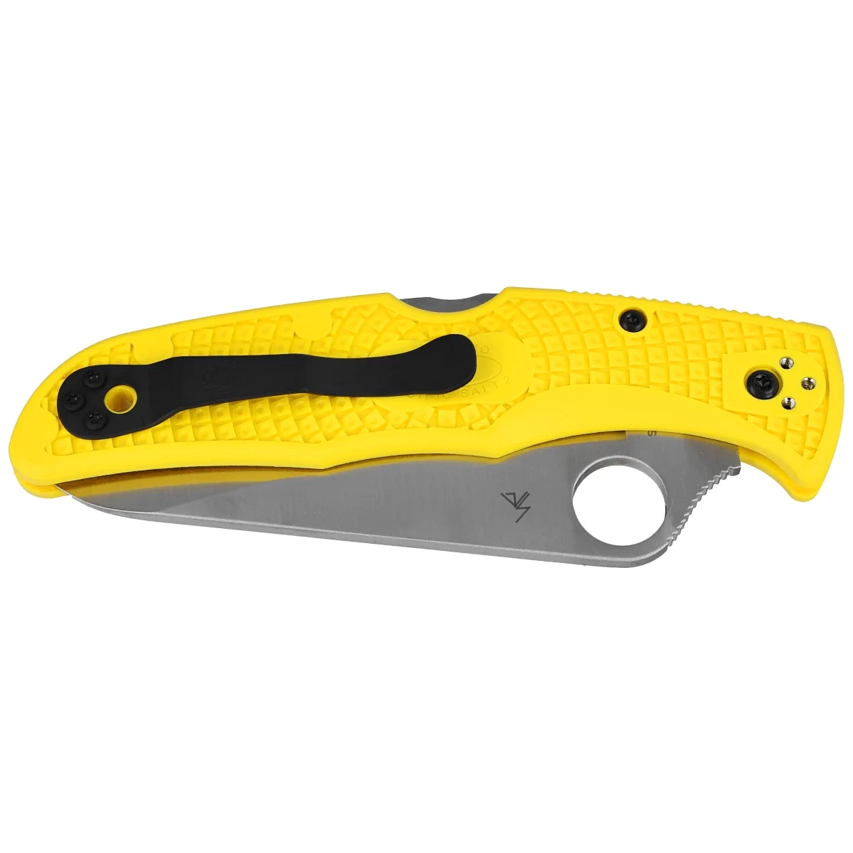 Nóż składany Spyderco Pacific Salt 2 FRN Yellow, Spyder H2 (C91SYL2) 4 webp