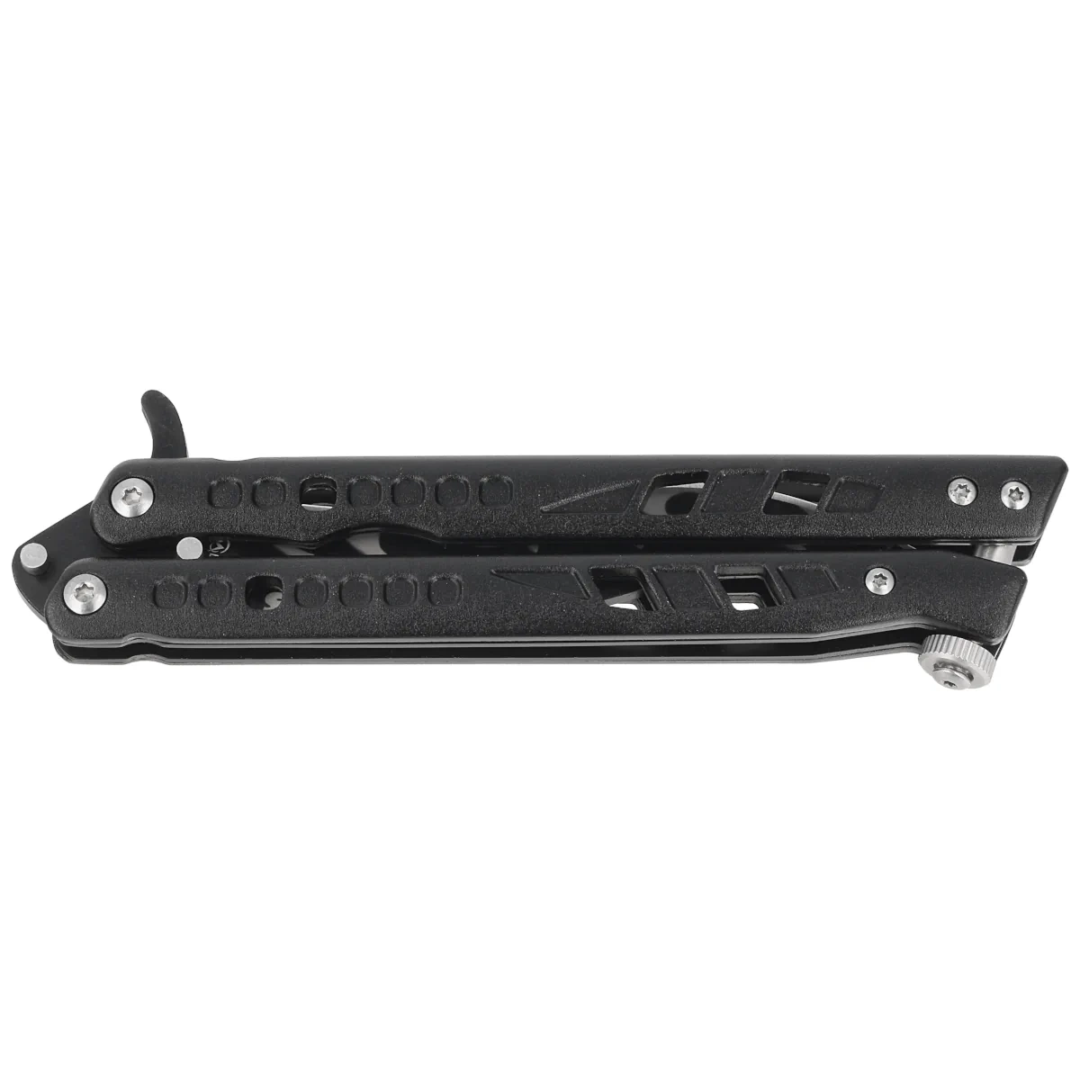 Nóż składany motylek Martinez Albainox Flamas Black Aluminium, Black 3Cr13Mov (02138) 3 webp
