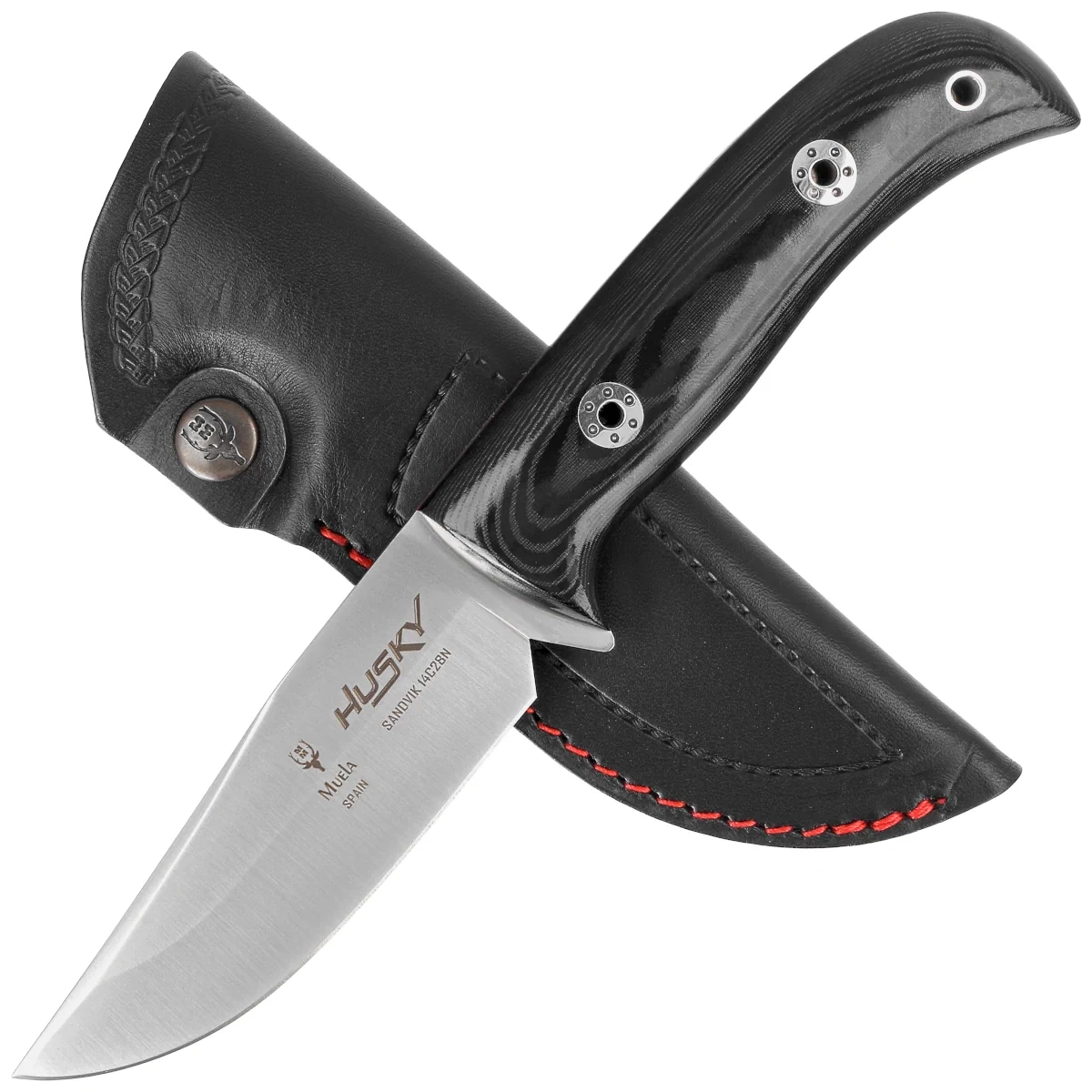 Nóż Muela Husky Black Micarta, Satin 14C28N (HUSKY-11M) 2 webp