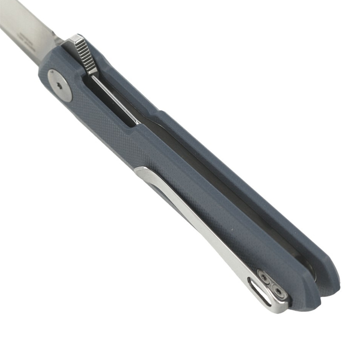 Nóż składany Bestechman Mini Dundee Grey G10, Stonewashed / Satin D2 by Ostap Hel (BMK03D) 5 jpg