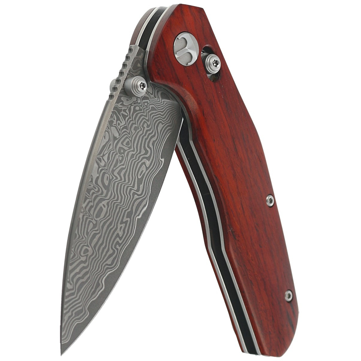 Nóż składany Bestechman Ronan Rosewood, Damascus (BMK02L) 6 jpg