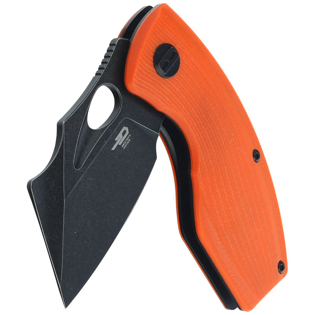 Nóż składany Bestech Lizard Orange G10, Black Stonewashed D2 (BG39D) 6 jpg