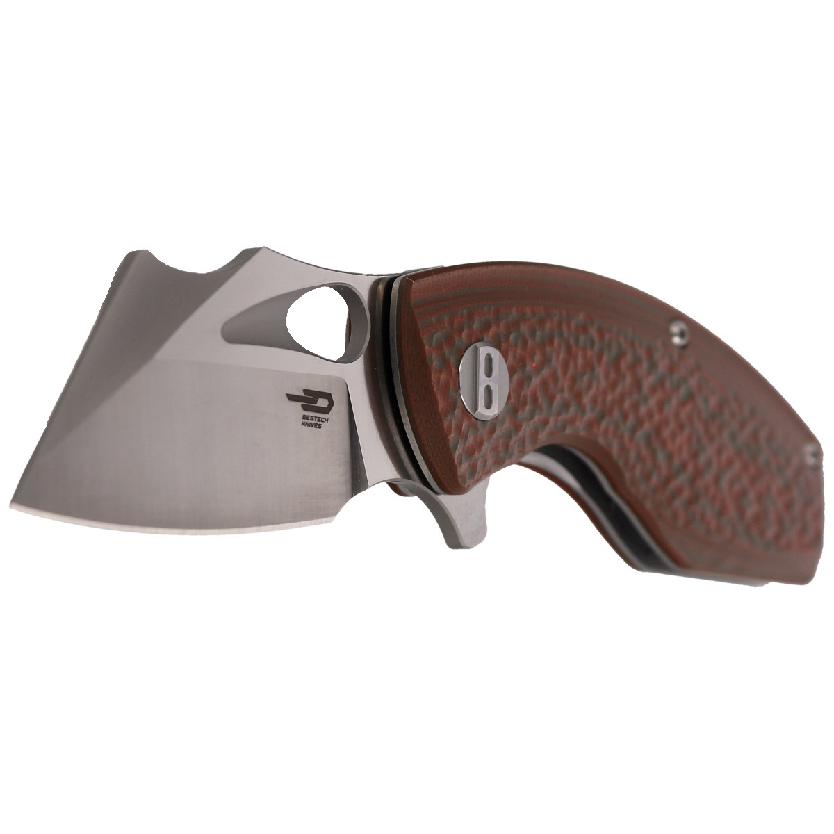 Nóż składany Bestech Lizard Green/Orange G10, Bead Blast/Satin D2 (BG39B) 2 jpg