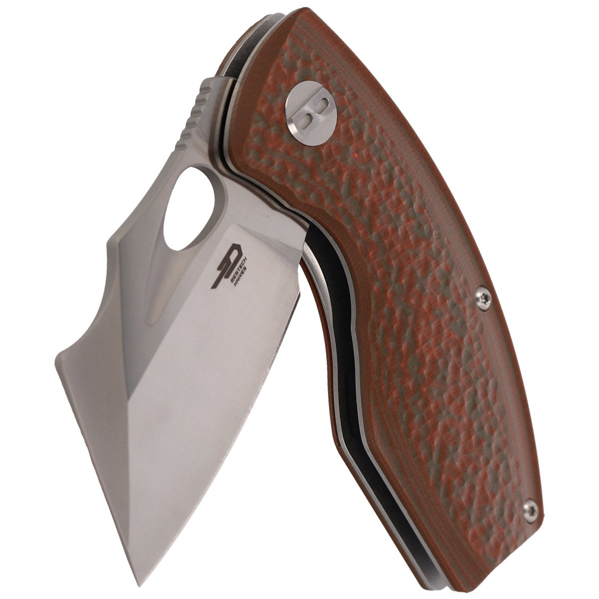 Nóż składany Bestech Lizard Green/Orange G10, Bead Blast/Satin D2 (BG39B) 6 jpg