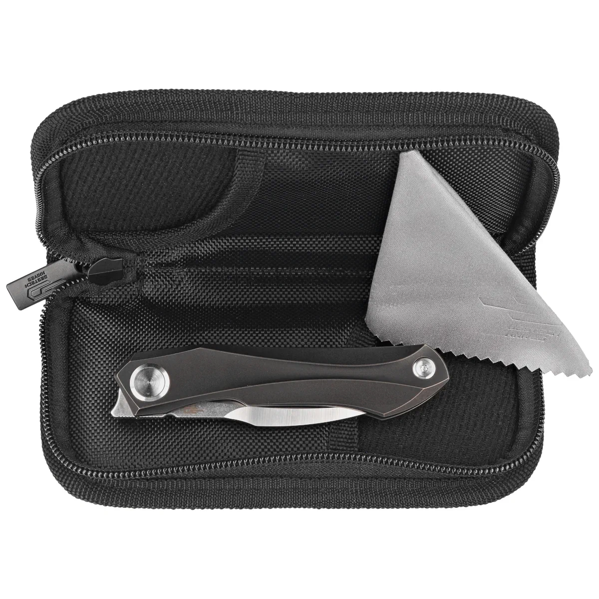 Nóż składany Bestech Ivy Black Titanium, Stonewashed/Satin CPM S35VN by Ostap Hel (BT2004A) 3 webp