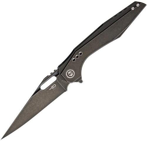 Nóż składany Bestech Malware Black Stonewashed Titanium, Black Stonewashed CPM S35VN by Todd Knife and Tool (BT1902B) 1 jpg