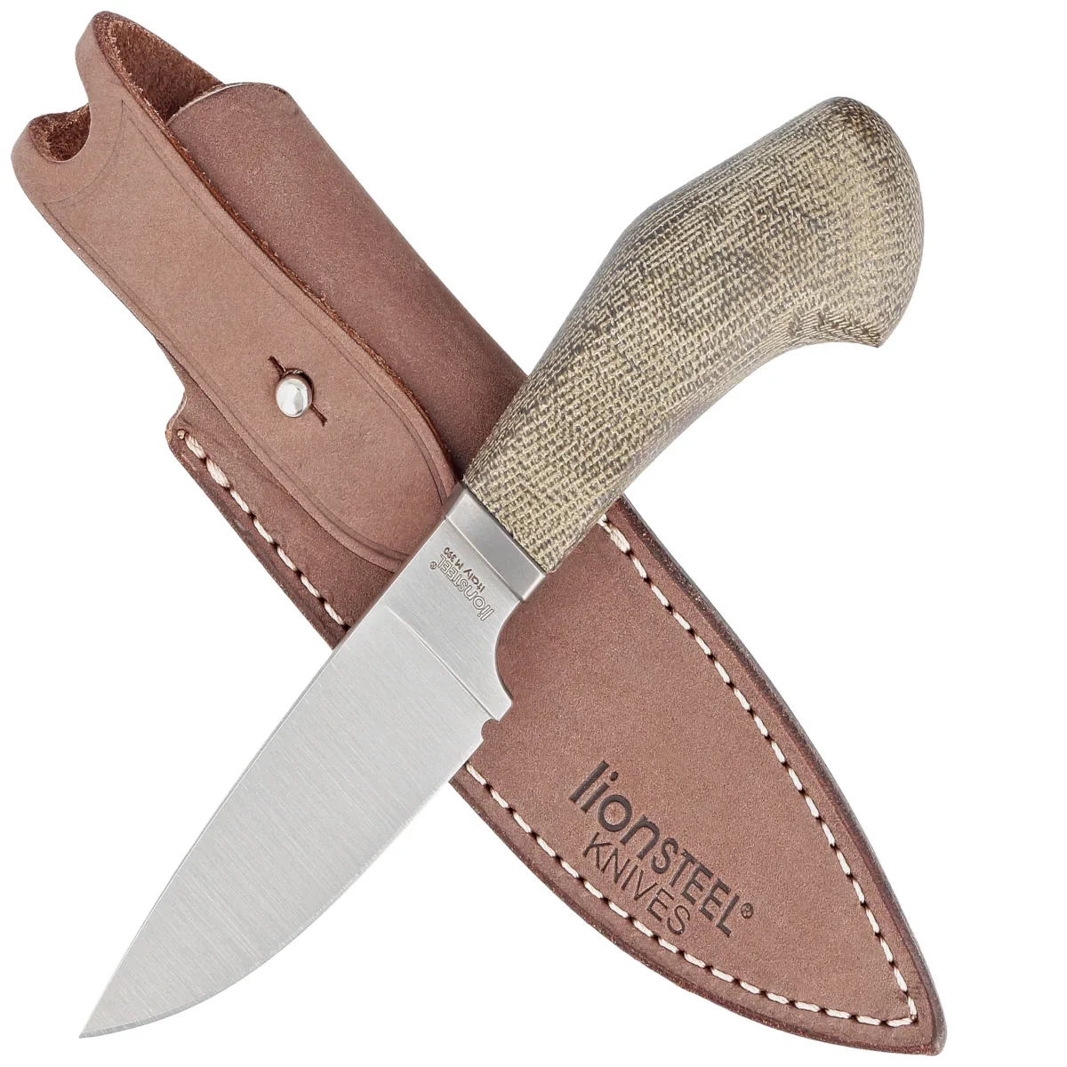 Nóż LionSteel Willy Green Canvas, Satin M390 by Gianluigi ''Wilson'' Simonella (WL1 CVG) 2 webp