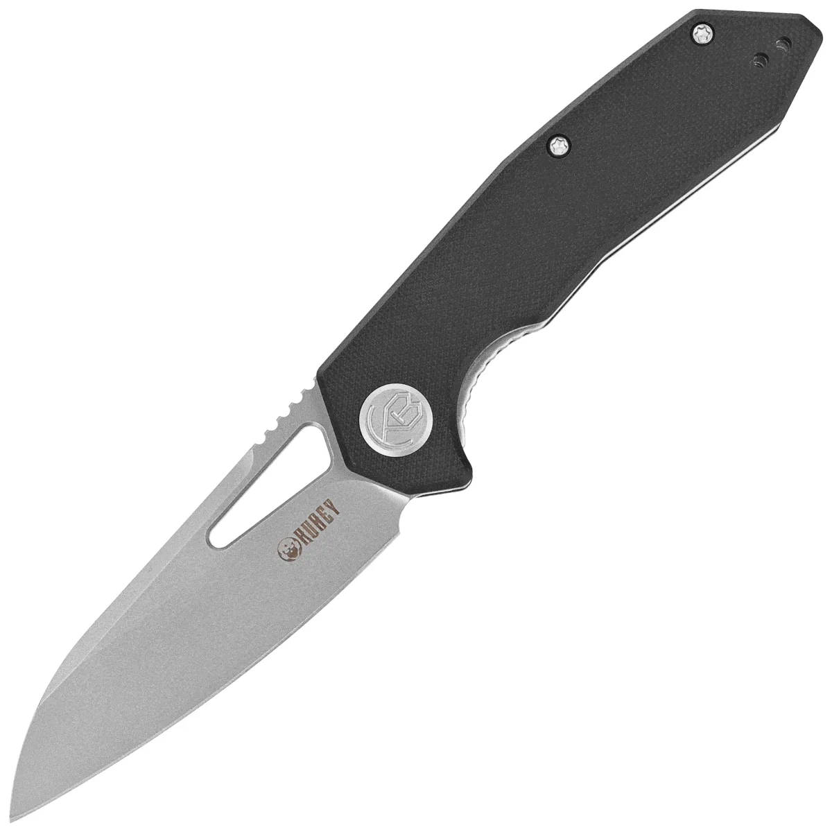 Nóż składany Kubey Vagrant Black G10, Sand Blasted 14C28N by Maksim Tkachuk (KU291N) 1 webp