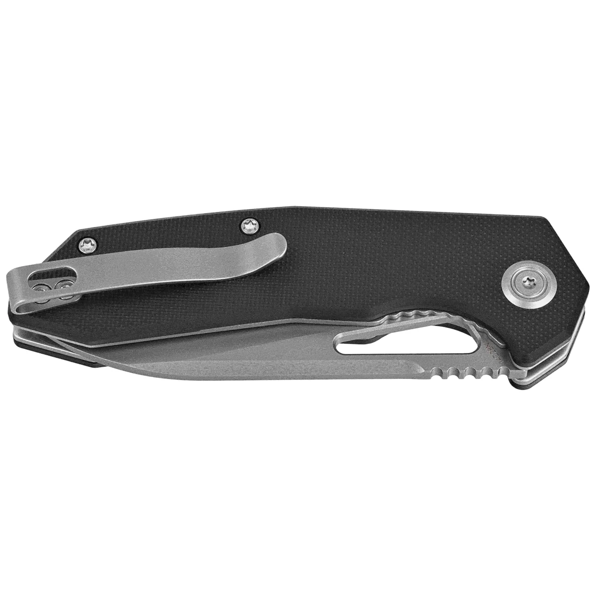 Nóż składany Kubey Vagrant Black G10, Sand Blasted 14C28N by Maksim Tkachuk (KU291N) 2 webp