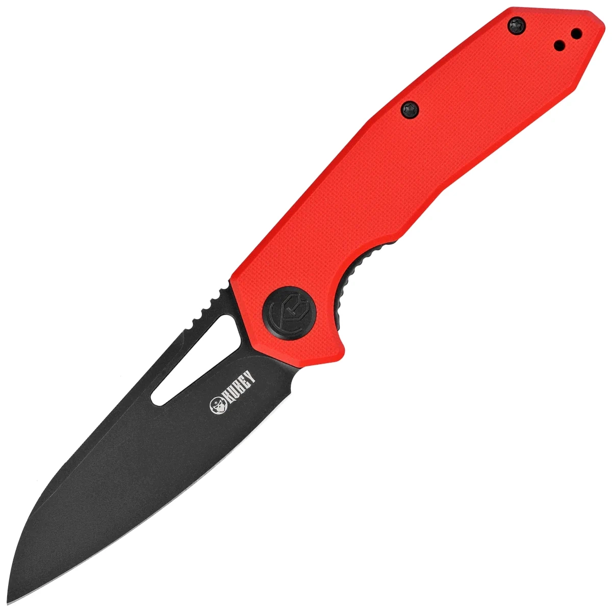 Nóż składany Kubey Vagrant Red G10, Black Stonewashed 14C28N by Maksim Tkachuk (KU291K) 1 webp