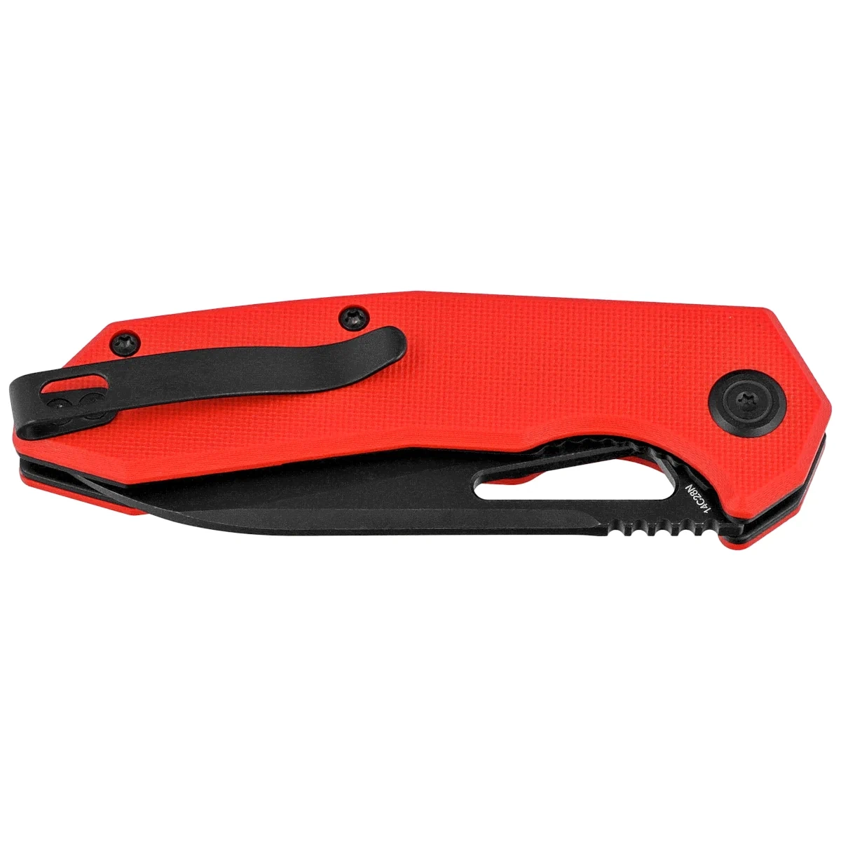 Nóż składany Kubey Vagrant Red G10, Black Stonewashed 14C28N by Maksim Tkachuk (KU291K) 2 webp