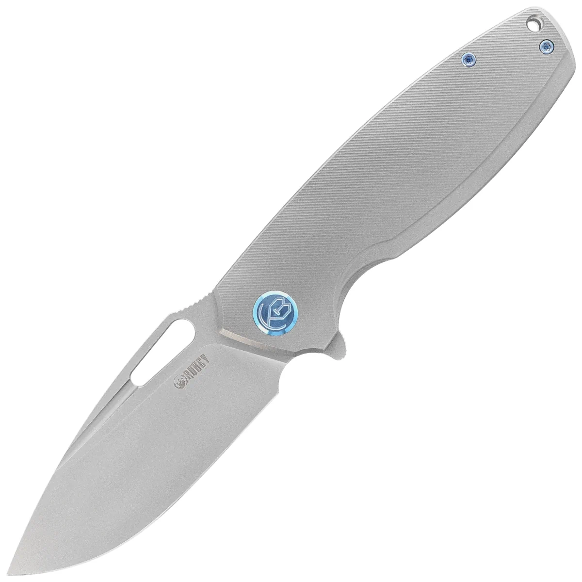 Nóż składany Kubey Tityus KB360A Gray Titanium, Bead Blasted 14C28N 1 webp