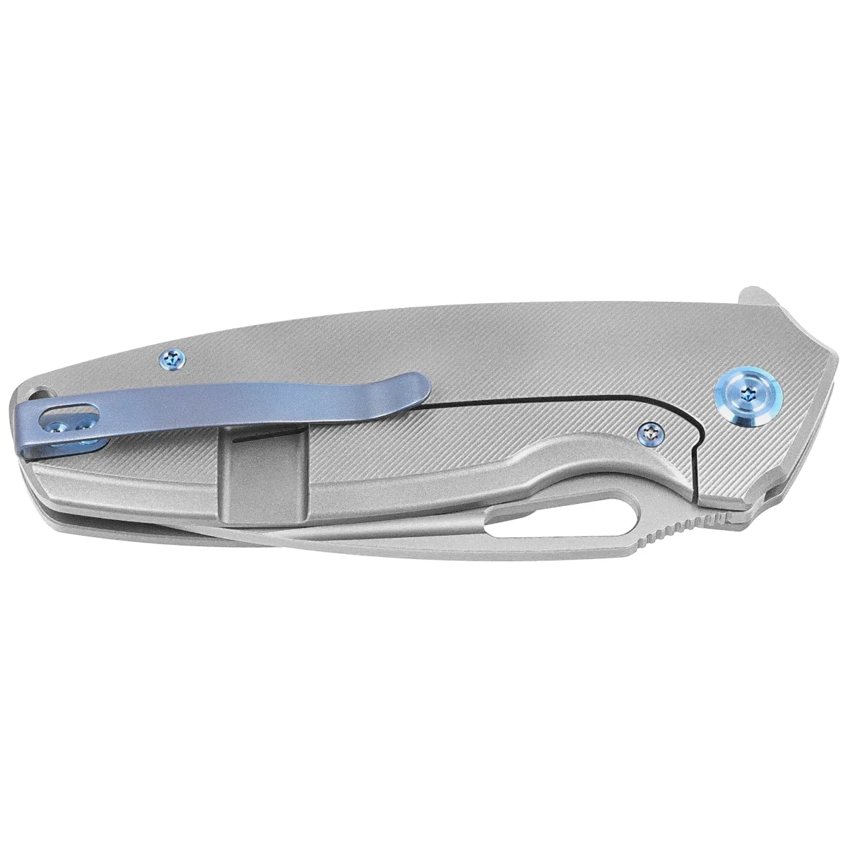 Nóż składany Kubey Tityus KB360A Gray Titanium, Bead Blasted 14C28N 2 webp