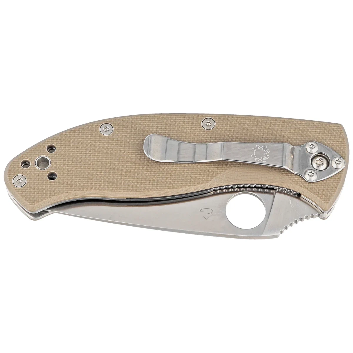 Nóż składany Spyderco Tenacious Brown G10, Satin CPM M4 by Eric Glesser (C122GBNM4P) 2 webp