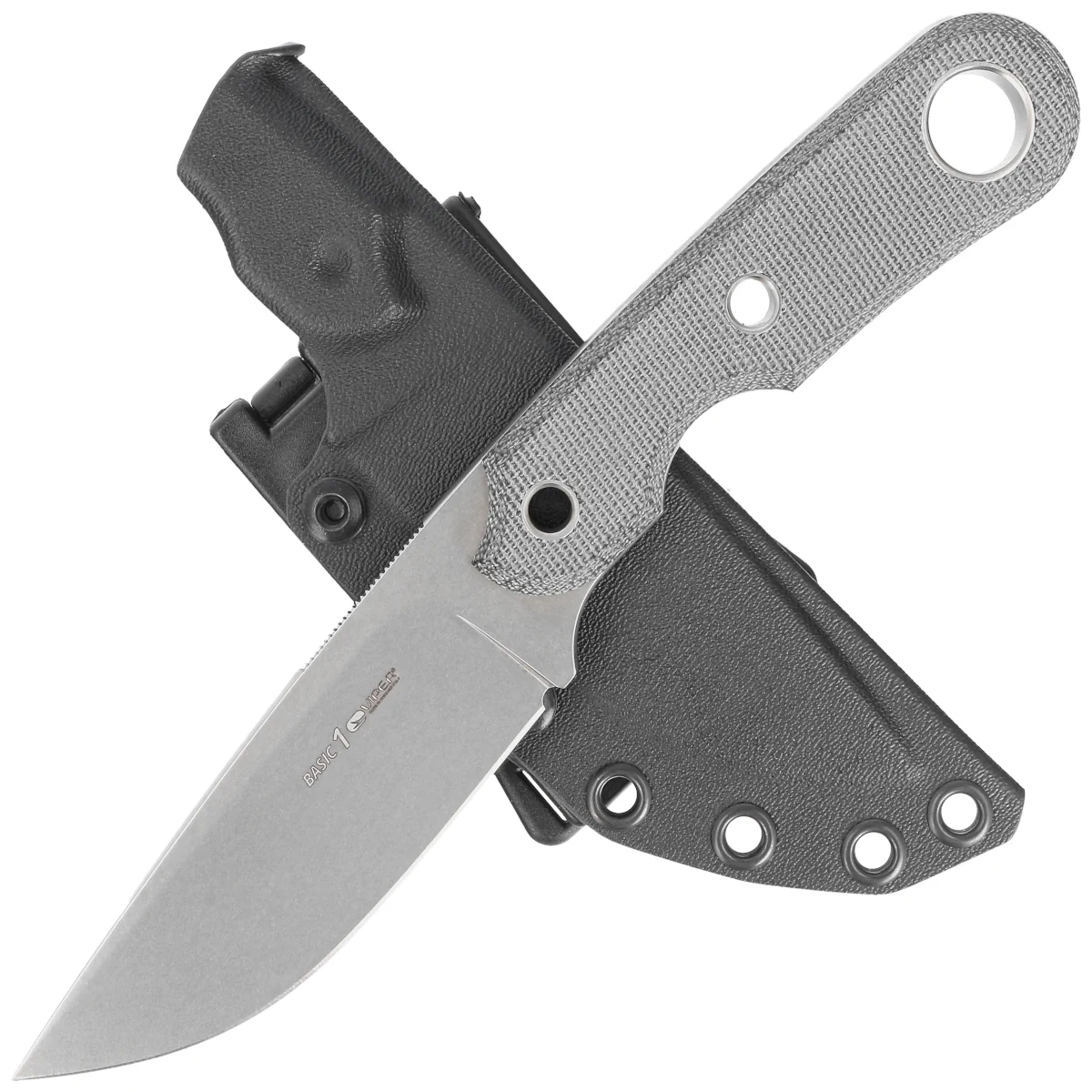 Nóż Viper Basic 1 Black Canvas Micarta, Stonewashed D2 by Tommaso Rumici (VT4028CB) 2 webp