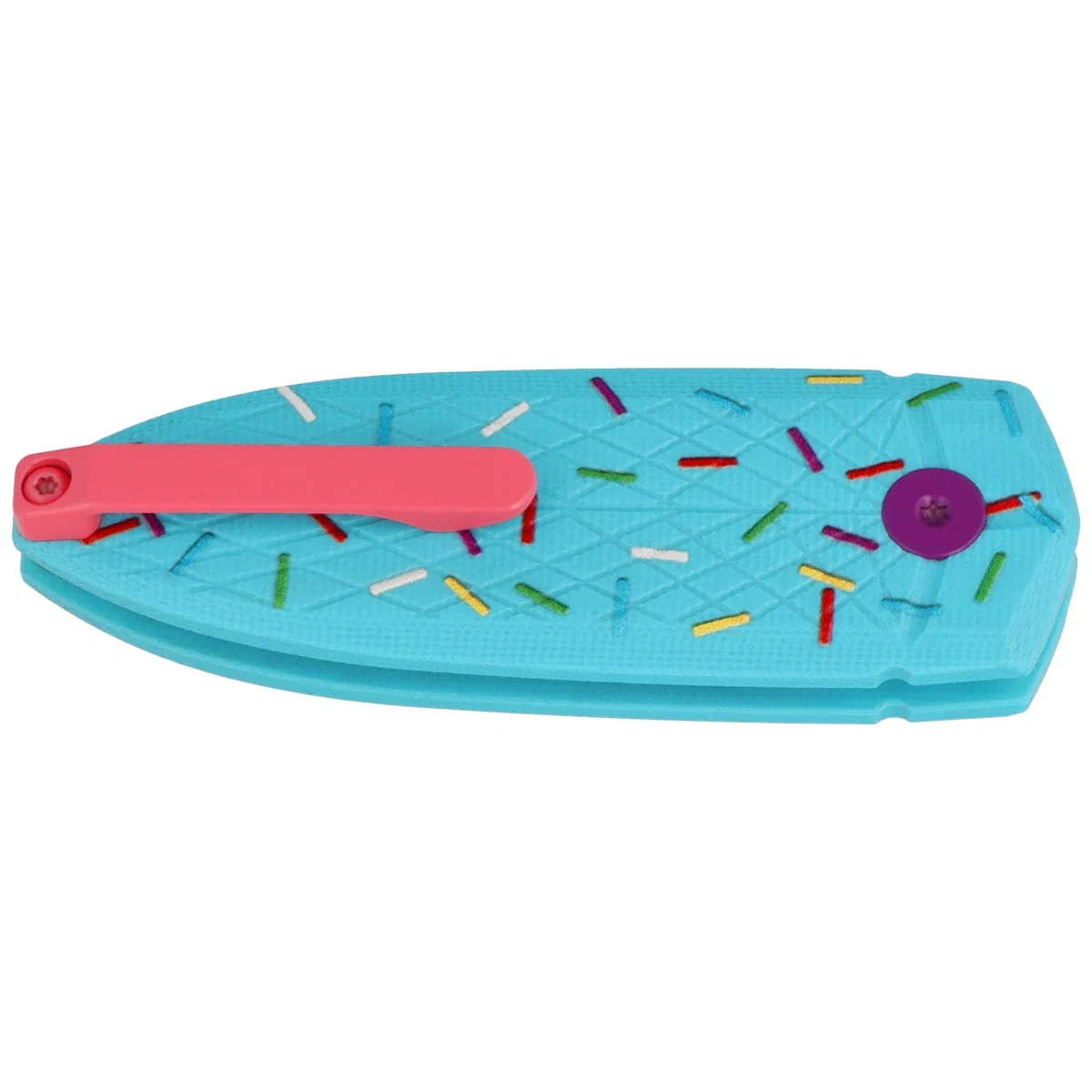 Nóż składany Bestech QUQU Blue/Printed Sprinkle Pattern G10, Pink 14C28N by Gogo (BG57C-1) 2 webp