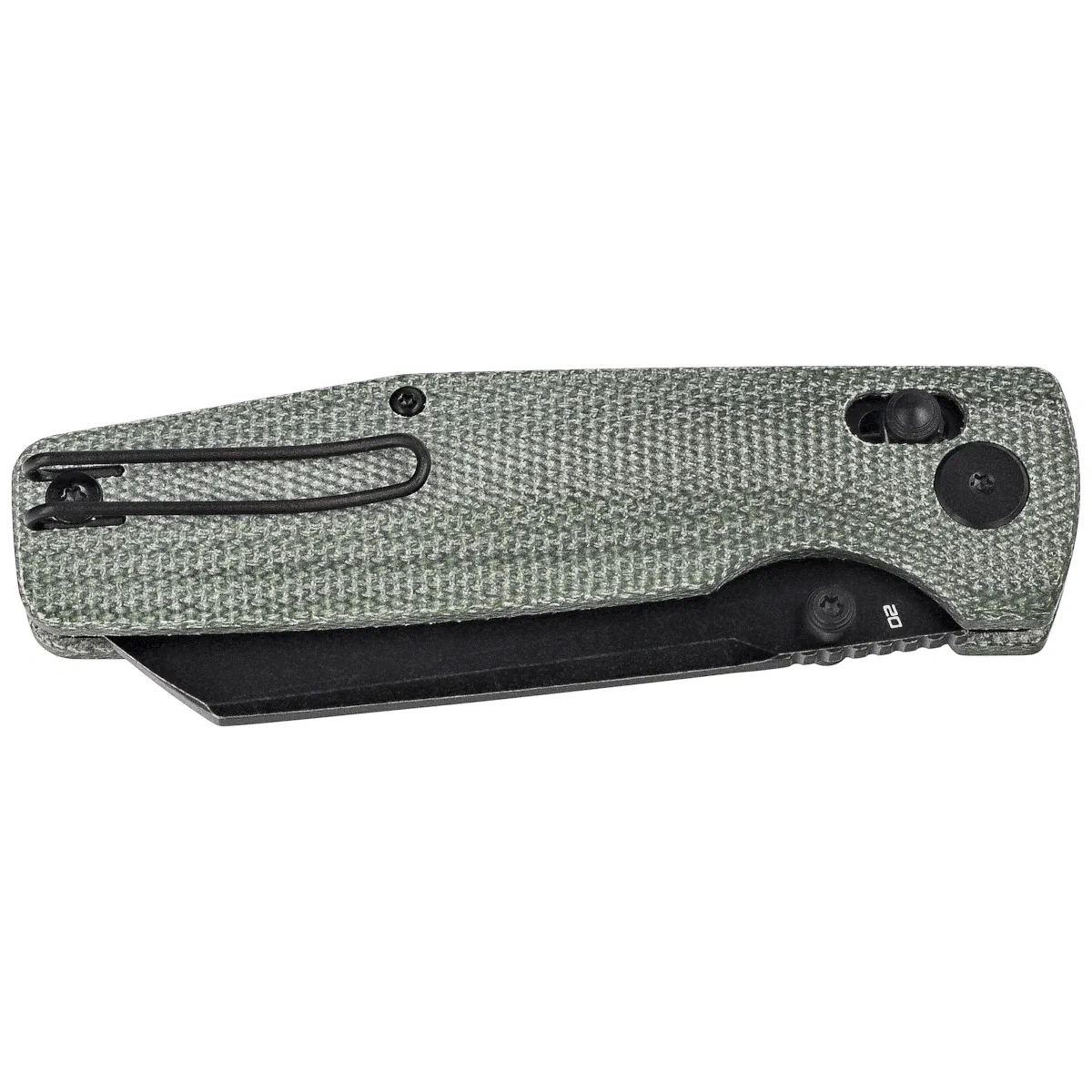 Nóż składany Bestech Slasher Green Micarta, Black Stonewashed D2 (BG56B-2) 2 webp