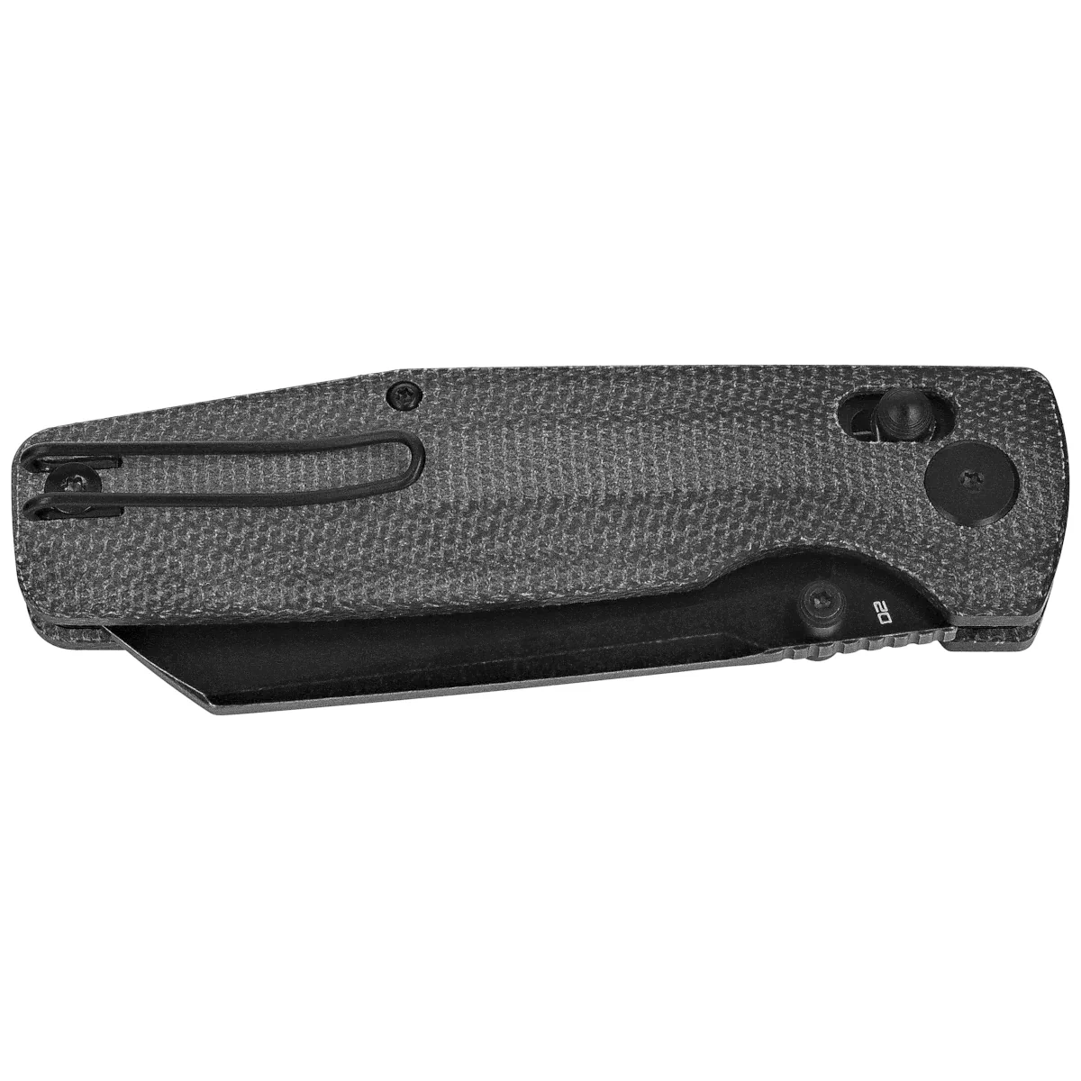 Nóż składany Bestech Slasher Black Micarta, Black Stonewashed D2 (BG56A-2) 2 webp