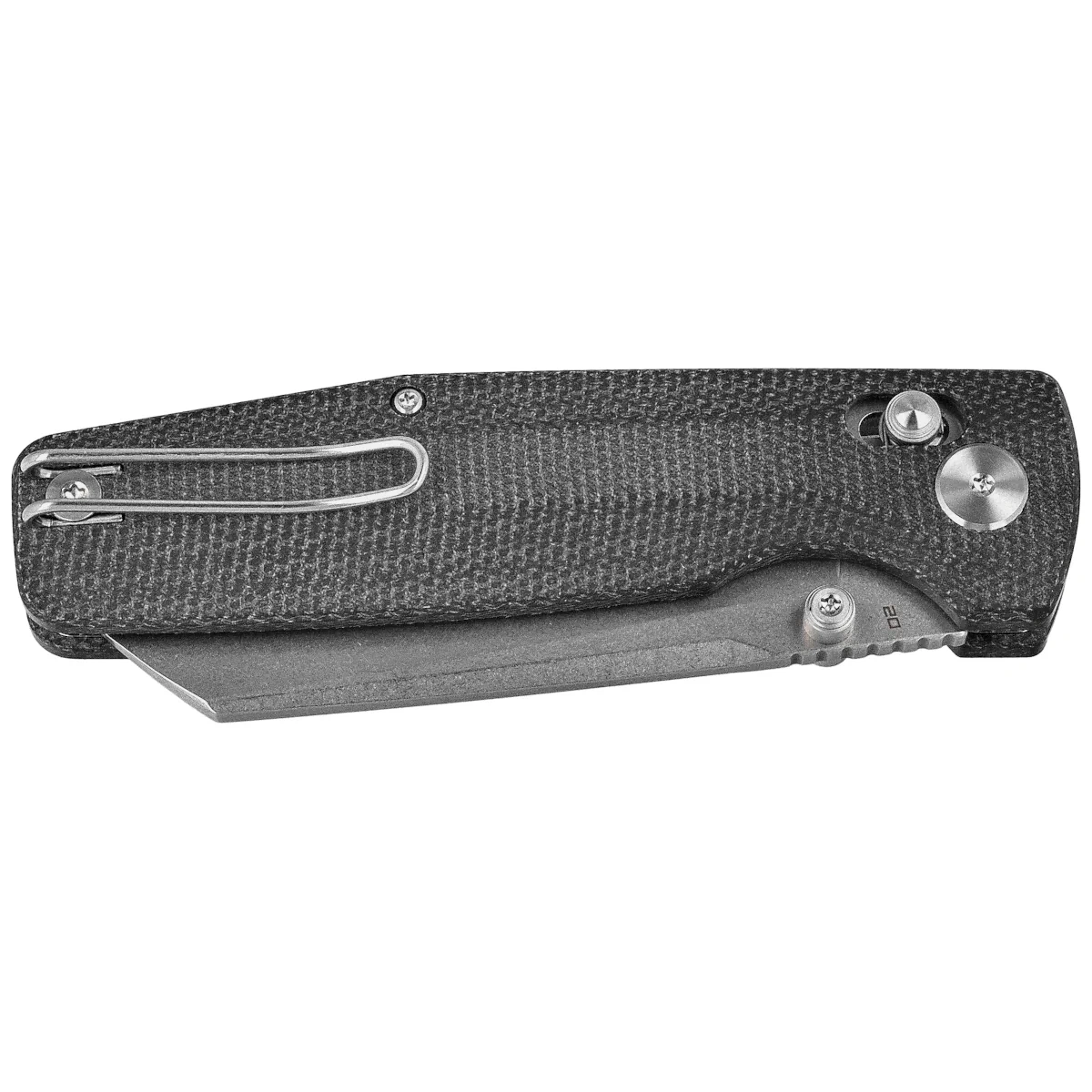 Nóż składany Bestech Slasher Black Micarta, Stonewashed D2 (BG56A-1) 2 webp