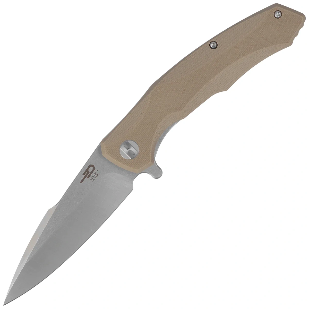 Nóż składany Bestech Warwolf Beige G10, Stonewashed/Satin D2 (BG04C) 1 webp