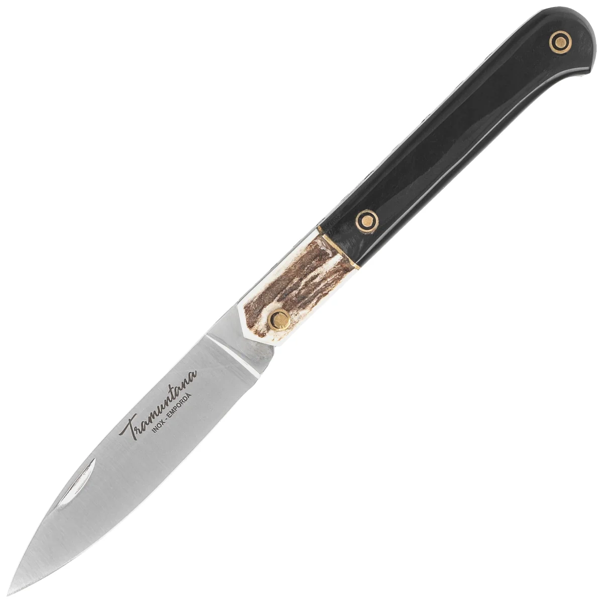 Nóż składany Tramuntana Decor Habitat Cabritera Deer/Buffalo Horn, Satin 420 (TK-34) 1 webp