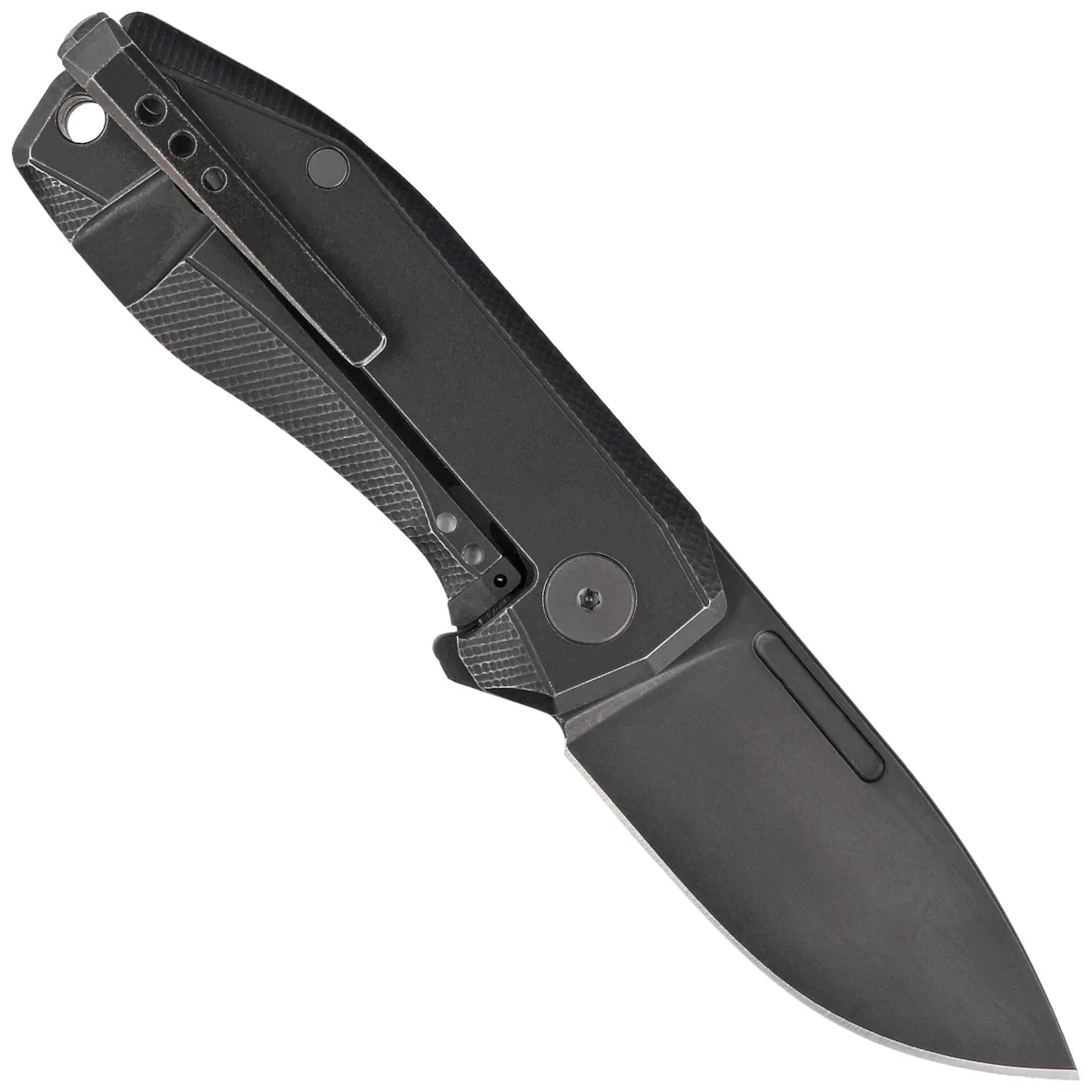 Nóż składany LionSteel Nano Purple Haze Fat Carbon, Old Black MagnaCut (NA01 PH) 2 webp