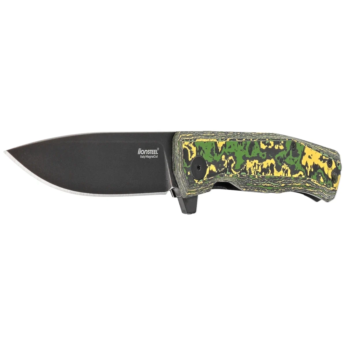 Nóż składany LionSteel Myto Toxic Storm Fat Carbon, Old Black MagnaCut by Molletta (MT01 MC TS) 2 webp