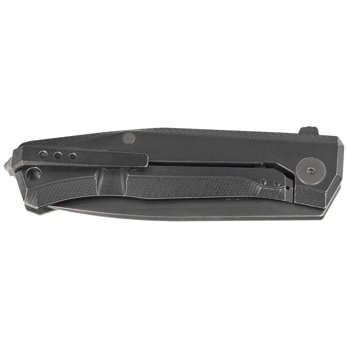 Nóż składany LionSteel Myto Toxic Storm Fat Carbon, Old Black MagnaCut by Molletta (MT01 MC TS) 7 webp