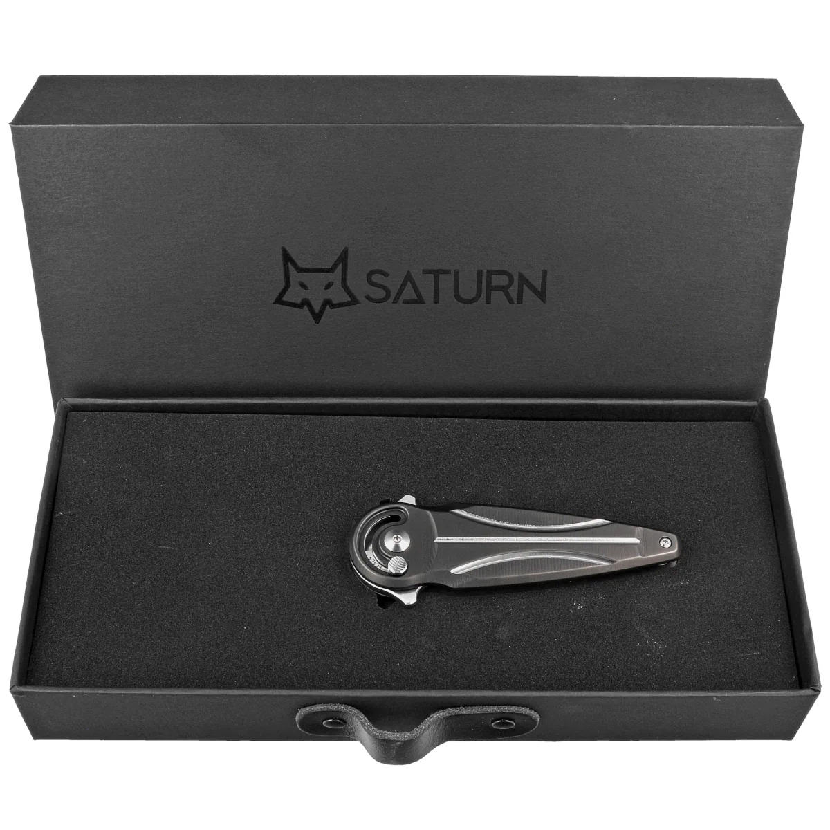 Nóż składany Fox Saturn Black Titanium, Satin M390 by Denis Simonutti (FX-551 TI) 3 webp