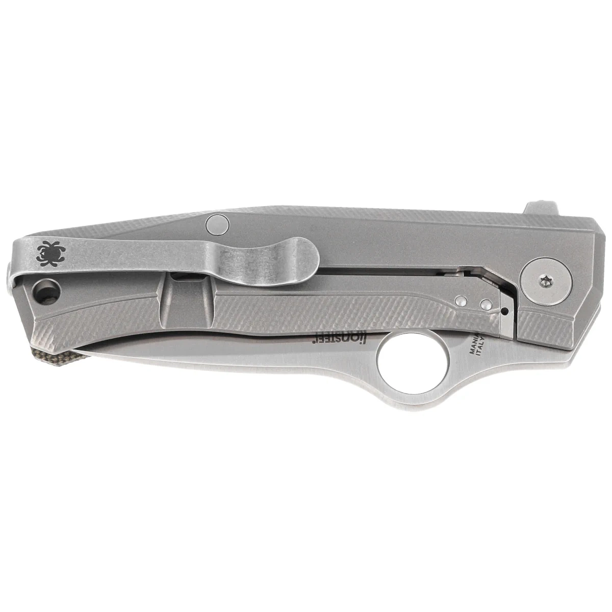Nóż składany Spyderco SpyMyto Flash Batch Green Micarta/Titanium, Satin M398 (C265MTIP) 2 webp