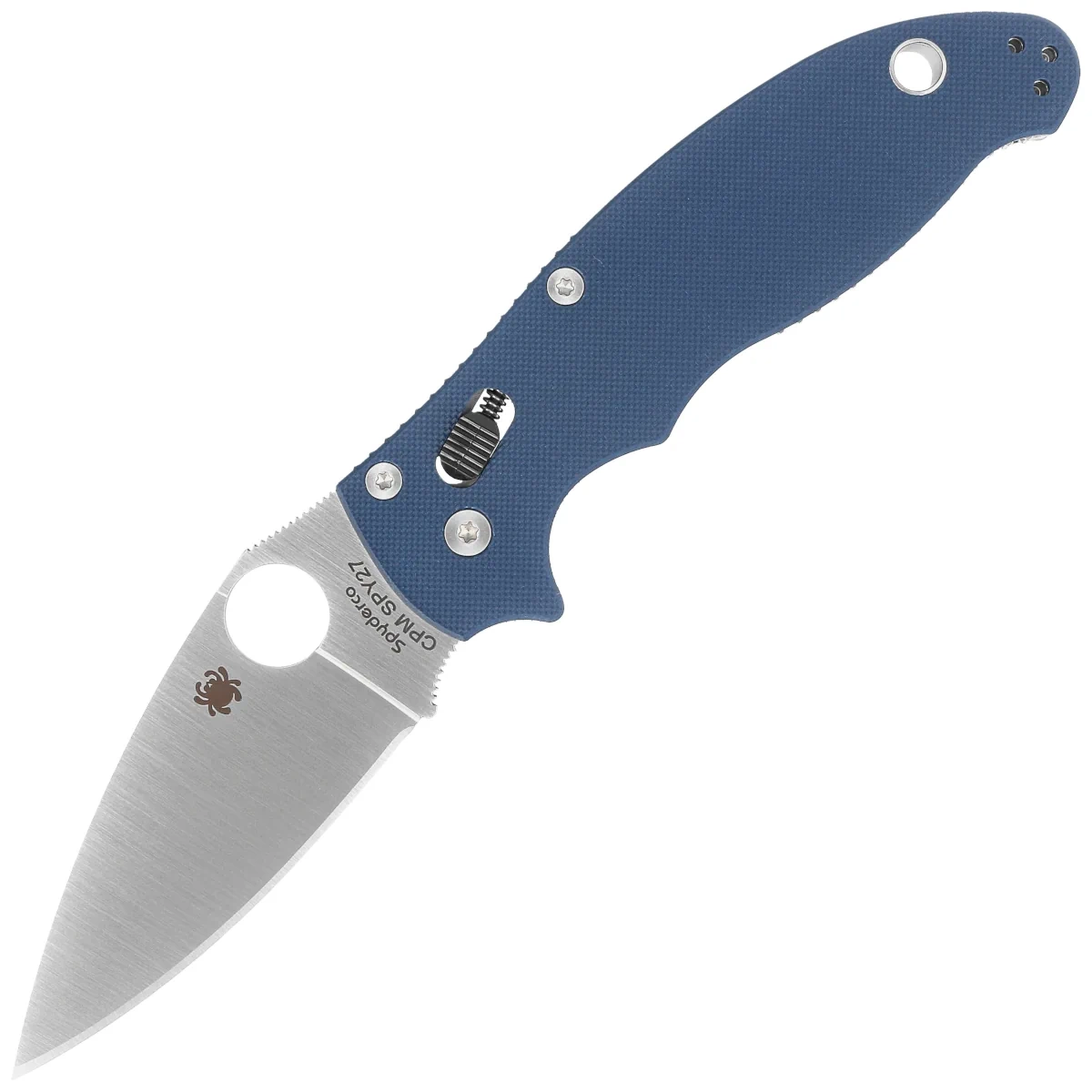 Nóż składany Spyderco Manix 2 Cobalt Blue G10, Satin CPM SPY27 by Eric Glesser (C101GPCBL2) 1 webp