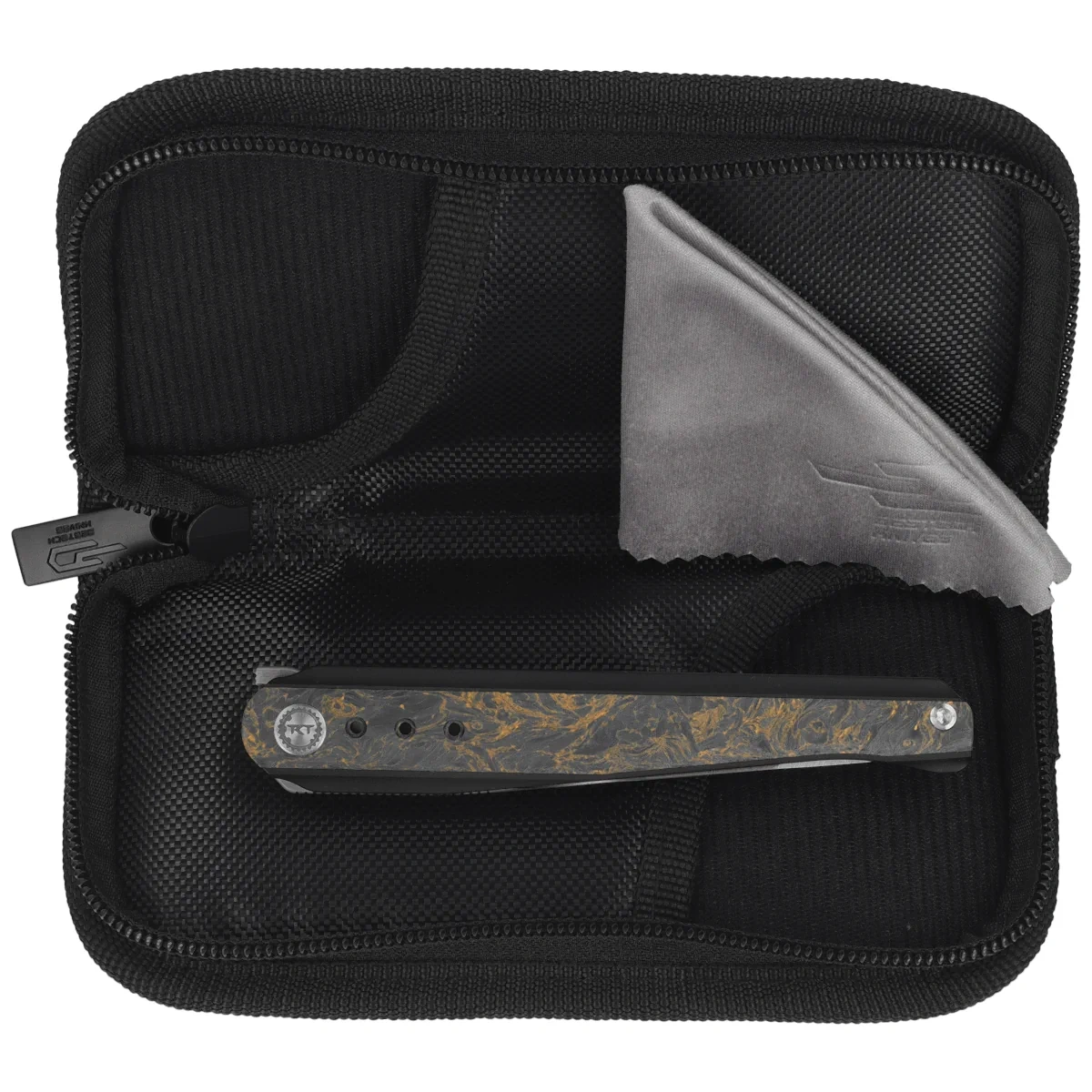 Nóż składany Bestech Spear Phisher Titanium/Carbon, stal M390 3 webp