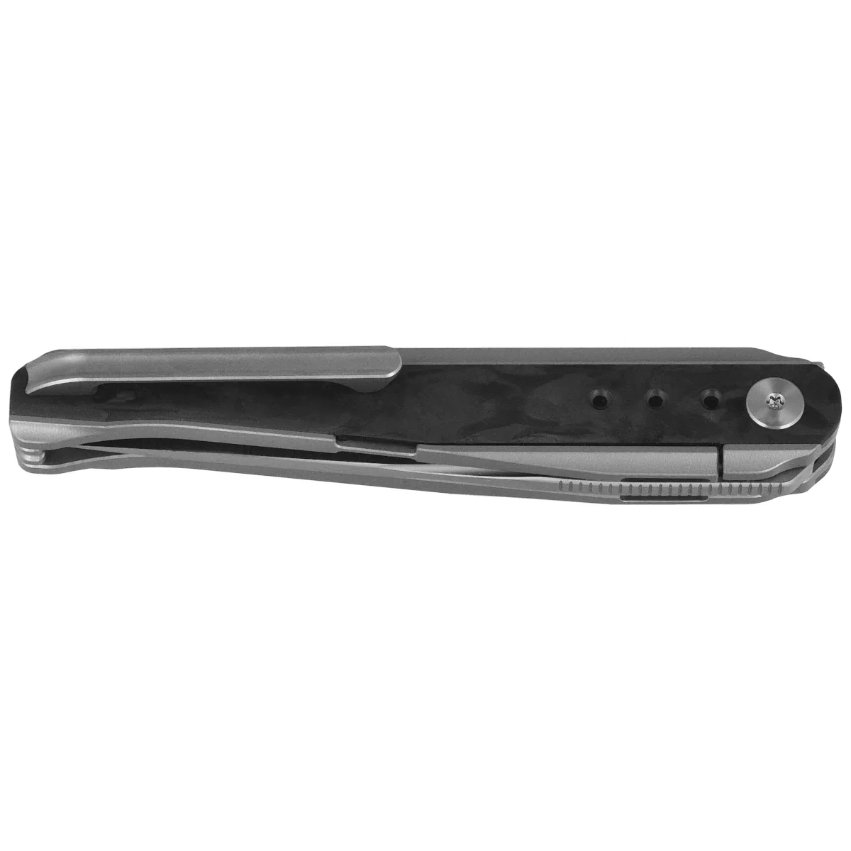Nóż składany Bestech Spear Phisher White Titanium/Marble CF, M390 2 webp