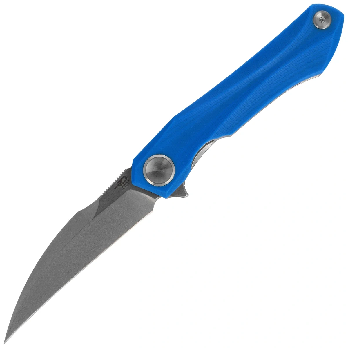 Nóż składany Bestech Ivy Blue G10, Stonewashed 14C28N by Ostap Hel (BG59B) 1 webp