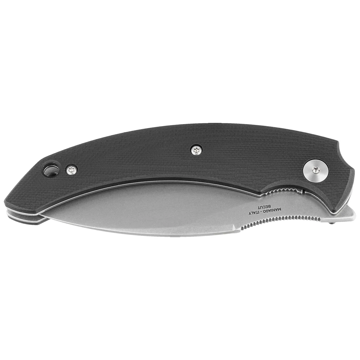 Nóż składany Fox Honos Black G10, Stonewashed BECUT by Bastinelli (FX-538 G10B) 2 webp