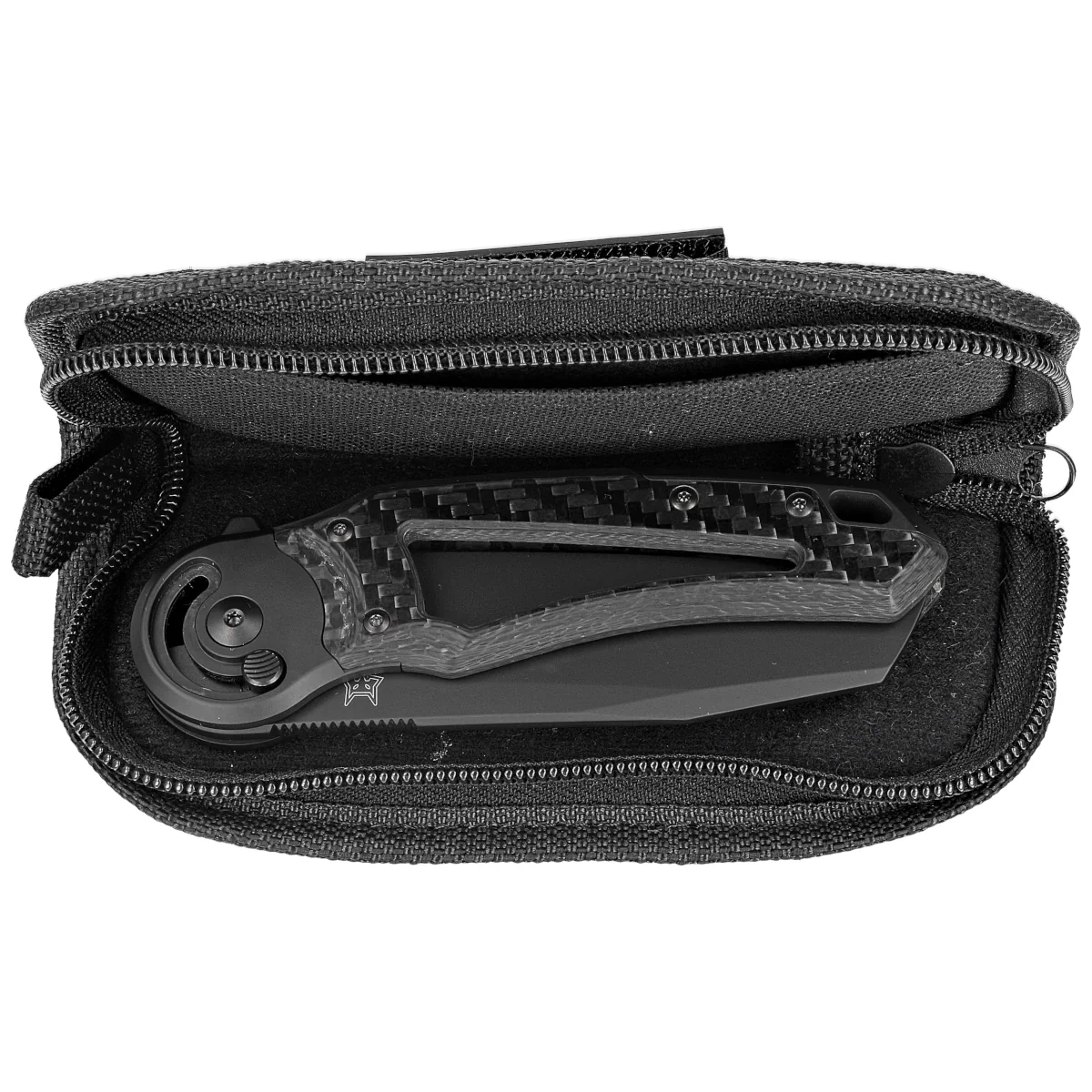 Nóż składany Fox Metamorphosis Black 3K Carbon Fiber, Black PVD M390 (FX-556-A4) 3 webp
