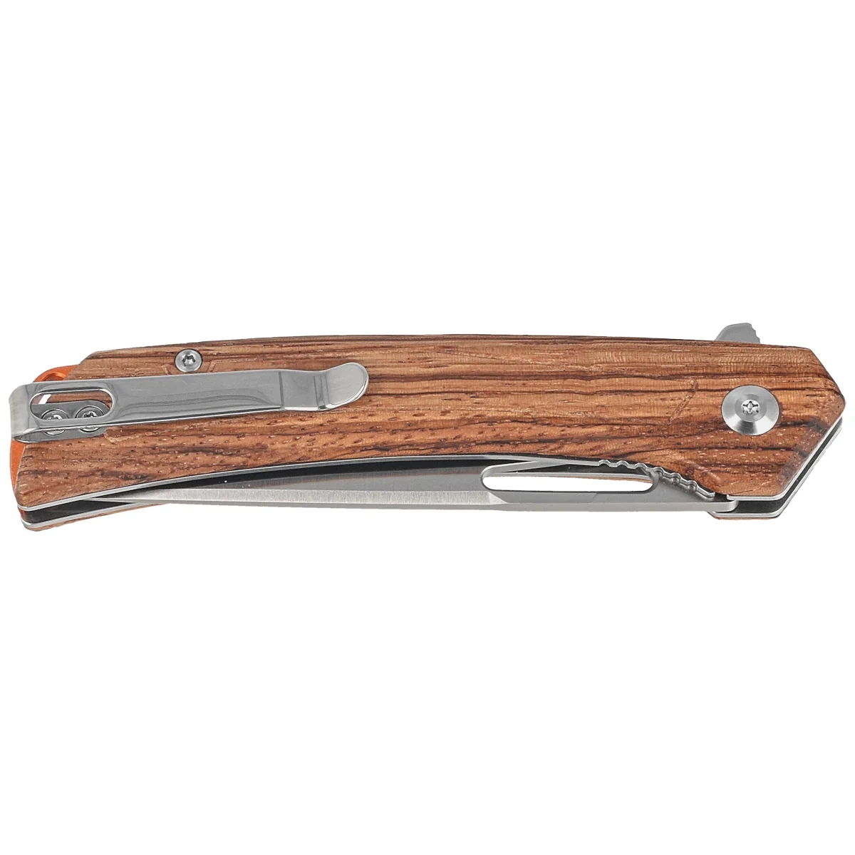 Nóż składany BlackFox Sneaky Zebrano Wood, Satin D2 (BF-768 W) 2 webp