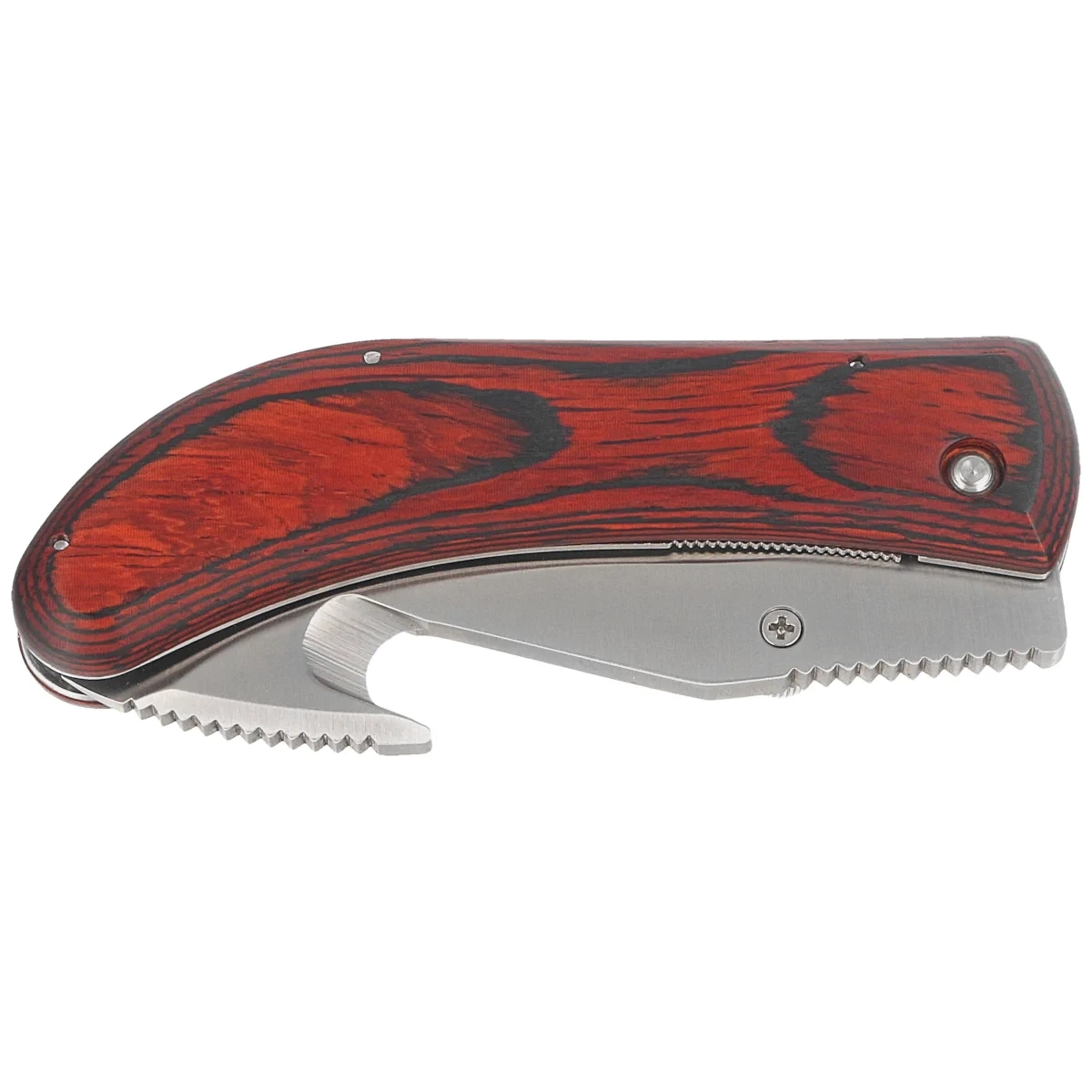 Nóż składany Muela SW-8R Red Pakka Wood, Satin X50CrMoV15 3 webp