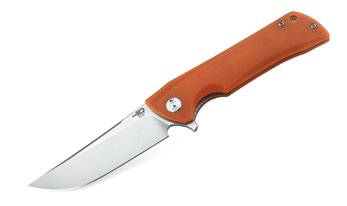 Nóż składany Bestech Paladin Orange G10, Stonewashed/Satin D2 (BG13C-1) 1 webp